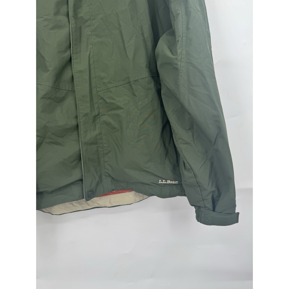 L.L Bean VTG The Weather Channel 3 In 1 Jacket Men XL Green Nylon Outdoor Hiking - Picture 9 of 10